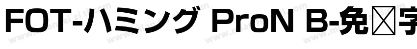 FOT-ハミング ProN B字体转换
